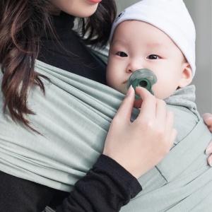 Bellemid日韩潮流婴儿背带ins网红款 西尔斯前抱式夏季透气轻便宝宝背巾多功能四季简易抱娃神器 薄荷绿（男女通用） s