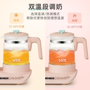 小熊（Bear）恒温水壶 调奶器1.2L 温奶器 奶瓶消毒器带烘干 暖奶热奶器蒸食消毒锅五合一 TNQ-C12G1